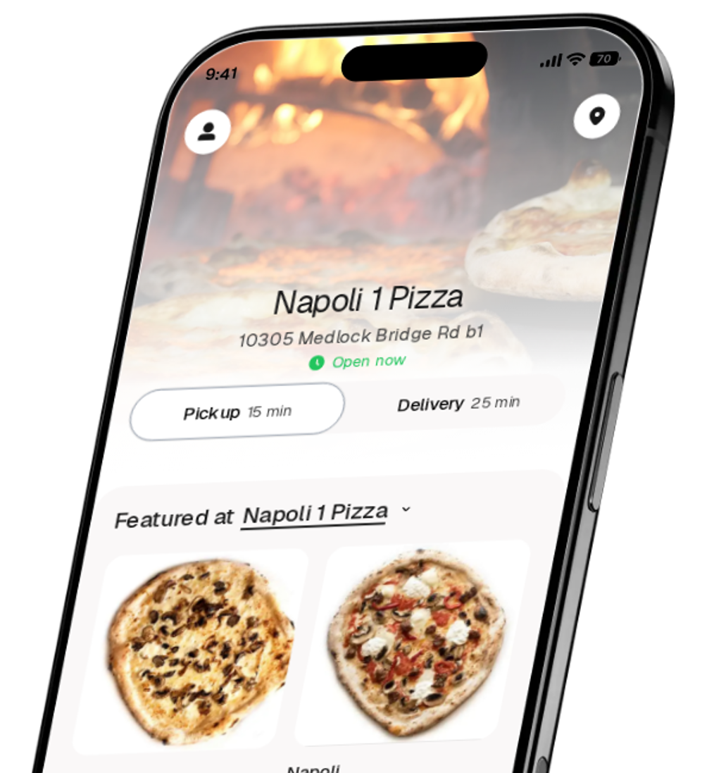 Napoli 1 Pizza app preview